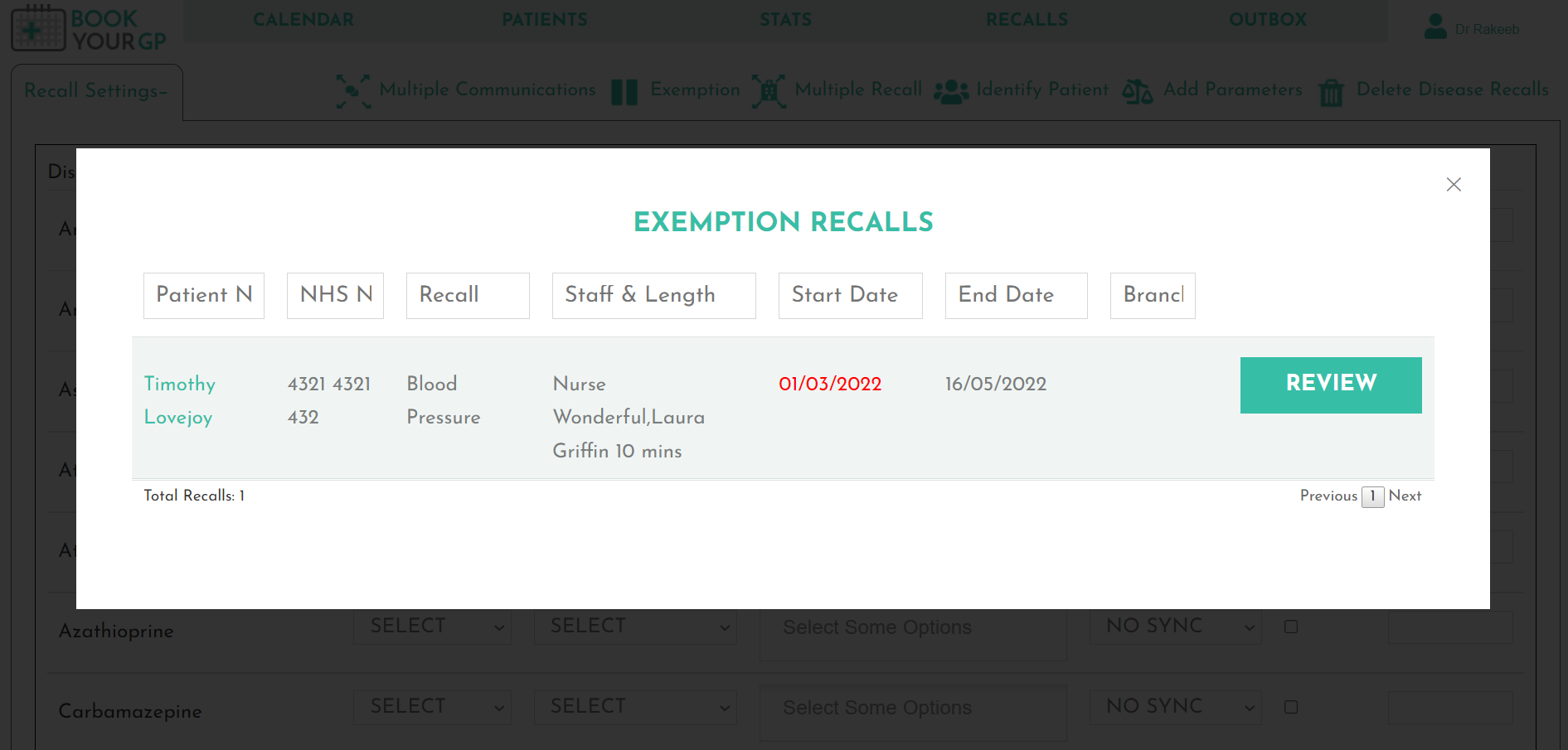 Hummingbirds Medical Automated Recall System for General Practice