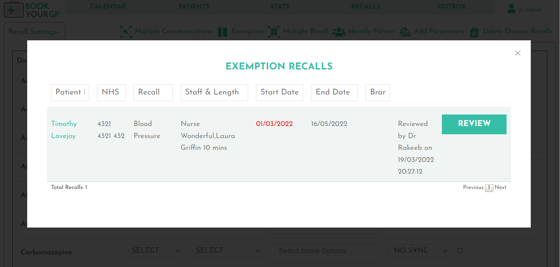 Hummingbirds Medical Automated Recall System for General Practice